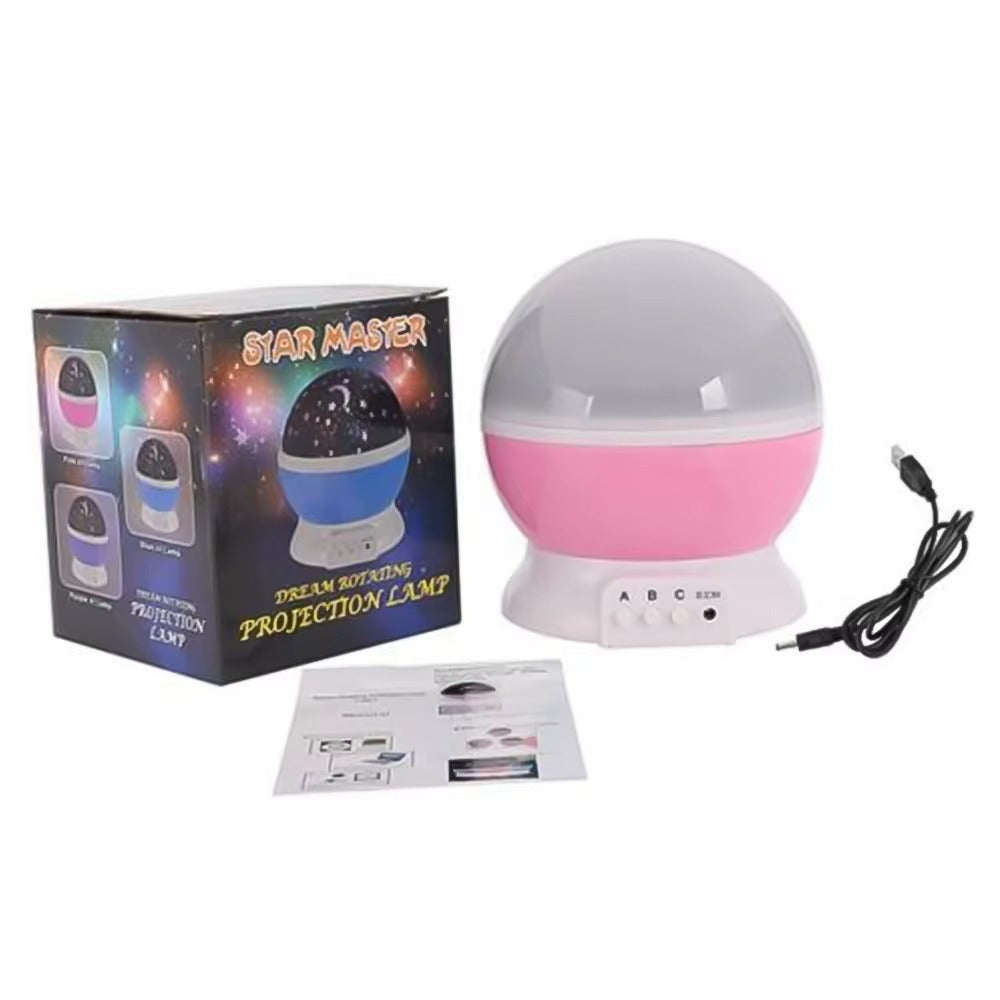 Proyector de luz galáctico cielo estrellado giratorio para decoración y un ambiente acogedor.
